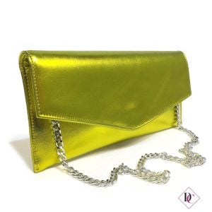 Borsello Maiorca pochette clutch metallizzata Made in Italy
