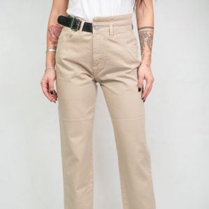 Jeans Croft mom fit colorati pantaloni a vita alta con cintura