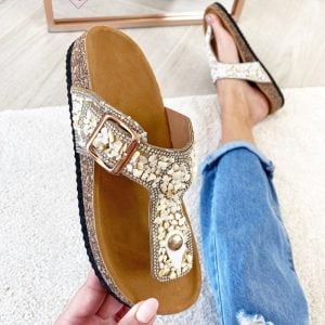 Sandali bassi Singapore infradito anatomico con fibbia