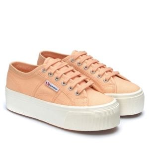 Sneakers Superga zeppa platform in gomma alta 4 cm