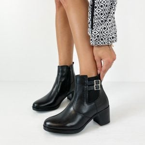 Tronchetti Parker vera pelle con tacco comodo alto 6 cm