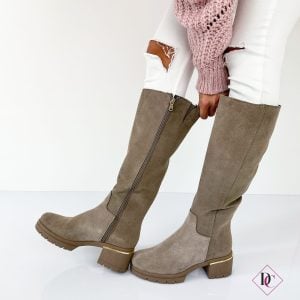 Stivali Magento al polpaccio vera pelle tacco giornaliero