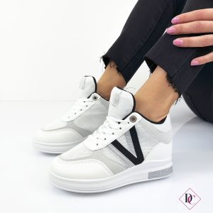 Sneakers Camille tessuto traspirante con zeppa interna