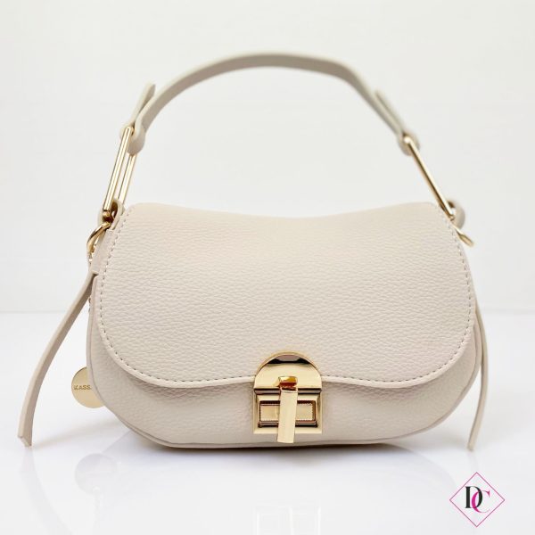 borsa beige elagante pochette con tracolla de caro 1